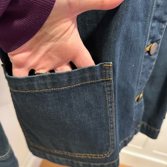 Gerard Darel Aude Cotton Denim Jacket - Picture 8 of 11